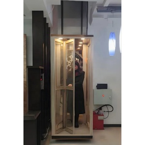 Ascenseur domestique panoramique pour villa, avec porte pliante, sur mesure - Product Image 4