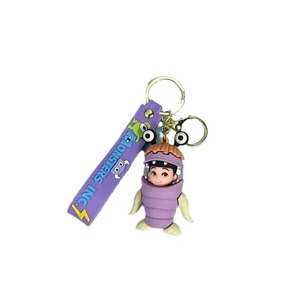 Llavero Creativo de Anime con Divertidos Monstruos de Dibujos Animados, de la Compañía Eléctrica, con Ojos Grandes y Pelo Largo, Muñeco de Juguete para Niños, Regalo con Serigrafía - Product Image 2