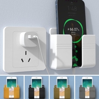 Support de charge pour téléphone portable, support mural adhésif, support de télécommande, boîte de rangement