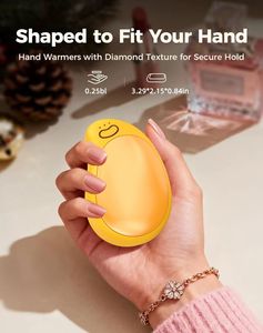 Calentador de Manos Recargable con Forma de Mango y Luz Nocturna, Calentador de Bolsillo Portátil 2 en 1, Banco de Energía, Regalo de Invierno para Chicas - Product Image 4