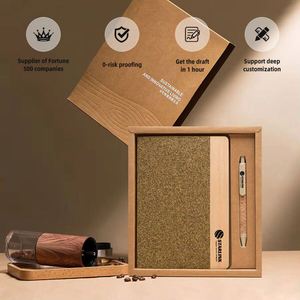 FX Promotional Biodegradable Cork Business Notebook <b>Gifts</b> Set <b>Sustainable</b> Development Environmental Protection <b>Gift</b> Sets - Product Image 1