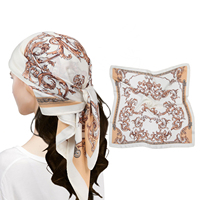 Écharpe en satin personnalisée en gros Écharpe de designer imprimée de haute qualité 100% Polyester 70*70 Écharpe carrée pour dames