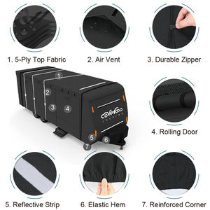 Customization Waterproof High Quality Travel Trailer RV <strong>Cover</strong> Windproof Anti-UV Hail-Protection <strong>caravan</strong> Rv <strong>Cover</strong> - Product Image 6