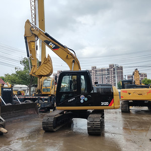 Excavadora CAT312D de buena calidad, pocas horas de trabajo, 12 toneladas, con cazo de excavación de 0.6m³ de capacidad. Excavadora de cadenas CAT312D usada. - Product Image 2