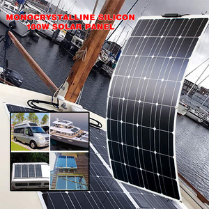 Panneau solaire flexible 54cm x 105cm en silicium monocristallin pour camping-car, camping et utilisation en extérieur - Product Image 5