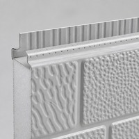 Panneaux de bardage en PU sculpté métallique, panneaux muraux extérieurs isolés et décoratifs en mousse de polyuréthane avec isolation