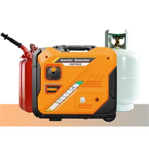 Factory Wholesale 5 KW 5.5kva Silent Dual Fuel Inverter GAS Propane butane generator Home 6kw LPG/GAS Electric Generator