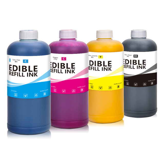 1000ML Food Edible Ink for Canon for HP for Epson Coffee Cake Printing Printers