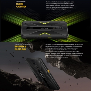 โทรศัพท์มือถือ <span class=keywords><strong>Ulefone</strong></span> <span class=keywords><strong>Armor</strong></span> <span class=keywords><strong>X12</strong></span> <span class=keywords><strong>Pro</strong></span> 4G รุ่นทนทาน 4GB+64GB มาตรฐาน IP68/IP69K หน้าจอ 5.45 นิ้ว ระบบปฏิบัติการ Android 16 ชิปประมวลผล MediaTek Helio G36 Octa Core พร้อม NFC - Product Image 6