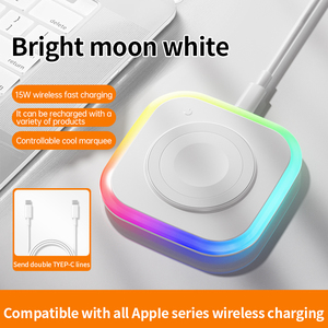 Adaptador de <span class=keywords><strong>cargador</strong></span> magnético Estación de carga inalámbrica portátil de 15W con mosquetón <span class=keywords><strong>Cargador</strong></span> de energía de <span class=keywords><strong>Tipo</strong></span>-<span class=keywords><strong>C</strong></span> de 8 pines - Product Image 2