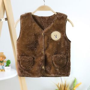 Vente en gros <span class=keywords><strong>Gilet</strong></span> épais pour enfants 2020 Automne hiver <span class=keywords><strong>Gilet</strong></span> en velours double face pour bébés Vêtements pour enfants Veste pour enfants - Product Image 6