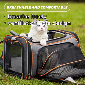 Mochila Expandible de Alta Calidad para Mascotas, <span class=keywords><strong>Perros</strong></span> y Gatos, <span class=keywords><strong>con</strong></span> Cierre de Cremallera, Estilo Moderno - Product Image 4