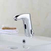 Robinet de salle de bain automatique à capteur, sans contact, économiseur d'eau, robinet d'évier électrique inductif automatique