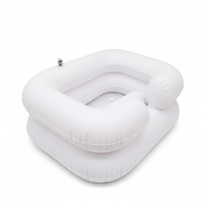 Bassin de shampooing en plastique pratique pour les femmes enceintes alitées, les patients âgés, la période post-partum, matériau durable en PP et en métal - Product Image 1