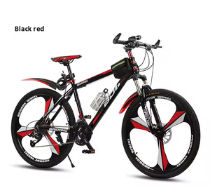 Bicicleta de Montaña Portátil para Niños, Acero con Alto Contenido de Carbono, <span class=keywords><strong>Horquilla</strong></span> de Suspensión Reforzada, Estabilidad, Doble Freno de Disco, <span class=keywords><strong>27</strong></span> Velocidades, Cuadro Totalmente Amortiguado - Product Image 2