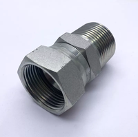 Nouveaux raccords hydrauliques YB en acier au carbone/acier inoxydable plaqué zinc, adaptateurs mâle NPT x femelle à écrou pivotant JIC 2NJ pour utilisation en machinerie
