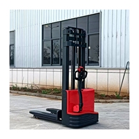 Nouvelle condition électrique gerbeur de palettes à empiler Type de marche gerbeurs semi-électriques chariot élévateur à chargement automatique gerbeur de palettes manuel
