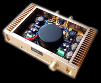 I-027 HIFI ses güç amplifikatörü Hood 1969 sınıf bir 10W + 10W Stereo 2N3055 amplifikatör durumda 220V