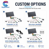 Untuk Modul Kartu Ucapan Video Kertas Seni 7.0 Inci Panel IPS 1024x600 Kontrol Magnet Penyimpanan 1GB LCD Digital Video MP4