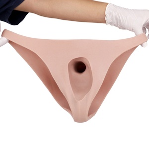Underwear Wearable Hollow Penis Extended Sleeve Strap on <b>Dildo</b> Realistic Pants Men Women Gay 100% Waterproof OS Brand Sex Toy - Product Image 3