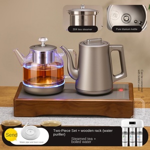 Bouilloire électrique sans fil en verre borosilicate 1,2 L, pour la préparation du thé, arrêt automatique, contrôle multi-températures, protection contre la surchauffe, 1350 W, 5 - Product Image 6
