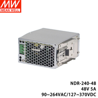 Alimentation à découpage sur rail DIN NDR-240 à sortie unique 240W DC 12V 24V 48V pour équipements industriels