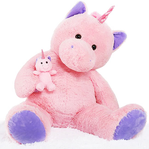 Peluche <span class=keywords><strong>Unicorno</strong></span> Narvalo da 15 Pollici, Morbido Peluche Mamma Balena con 3 Cuccioli <span class=keywords><strong>Unicorno</strong></span>, Giocattolo Regalo per Bambini, <span class=keywords><strong>Cuscino</strong></span> Narvalo - Product Image 5