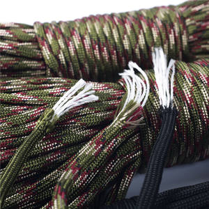 Lanière de camping en plein air 10 noyaux 750 <span class=keywords><strong>Para</strong></span> Cord Dia. Corde de parachute en nylon 4mm 31M Accessoire de tente 3L Randonnée - Product Image 3