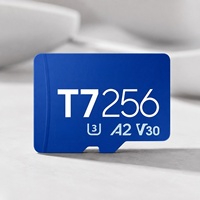 Carte mémoire T7 128 Go 256 Go 512 Go TF U3 A2 V30 étanche et résistante aux chutes XC pour appareil photo, téléphone, vidéo 4K