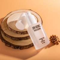 Botol Kaca Foundation Cair Persegi 30ml 1oz dengan Pompa Tekan untuk Kemasan Lotion Krim Wajah