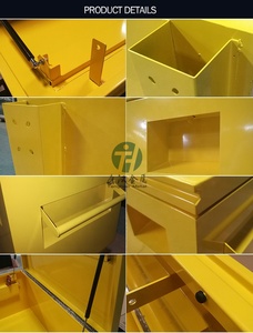 กันน้ำโลหะรถบรรทุกเตียง <span class=keywords><strong>Jobsite</strong></span> กล่องเครื่องมือโลหะที่มีล้อ - Product Image 5