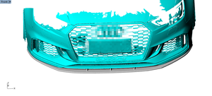 คาร์บอนไฟเบอร์ด้านหน้าคางสปอยเลอร์สำหรับออดี้ RS3 8V Restyling ซีดาน2017-2019 - Product Image 6