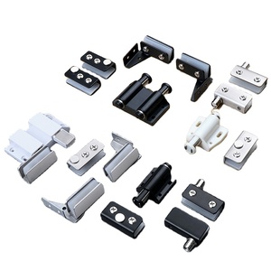 Mecanismo de rebote moderno de botón único/doble para puerta corredera de vidrio, bisagra de acero inoxidable, bisagras de muebles con cierre suave - Product Image 2
