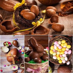 Customized Easter Chocolate Molds Wholesale <b>Silicone</b> Molds with Easter Egg Shape for Making Small Chocolate - Product Image 5
