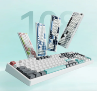 Teclado Mecánico VGN V108 Tri-Modo, 108 Teclas, Tamaño Completo, Gasket, Hot Swap, RGB, Keycaps PBT, 8000mAh, para Juegos y Oficina