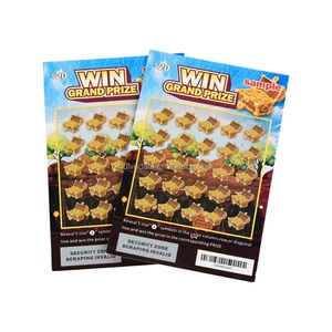 Cartes à gratter personnalisées pour loterie, tickets de jeu à gratter imprimés, fabricant de cartes à gratter à motif personnalisé - Product Image 3