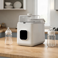 Stérilisateur et Sécheur Électrique Longbank pour Biberons, Sans BPA, Machine de Nettoyage Multi-Usages pour 4 Biberons