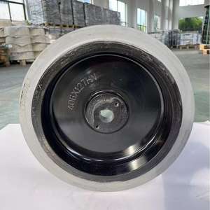 Rueda Giratoria JLG 16x5 Tipo Plano de Goma Firme Resistente al Desgaste para Equipos Especializados de Industria Pesada - Product Image 2