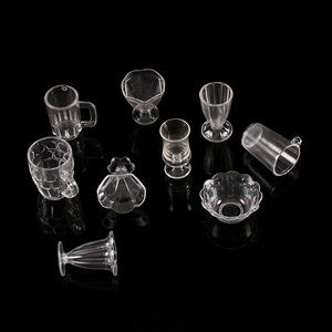 Miniature fait à la main en plastique tasse jouet Simulation Sundae tasse Popsicle boîte Mini nourriture jouer crème glacée conteneur maison de poupée accessoires - Product Image 2