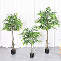 Mini bonsaï réaliste de style INS, plante verte artificielle en pot, grand arbre décoratif d'intérieur