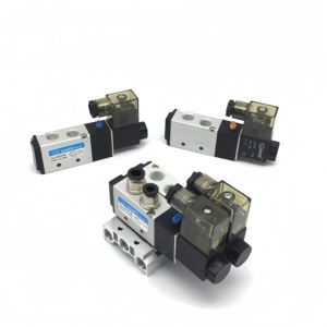 วาล์วควบคุมลมแบบแม่เหล็ก 3 ทาง 2 ตำแหน่ง รุ่น 3V210-08 ใช้กับสายลม แรงดัน 12V 24V 220V - Product Image 1