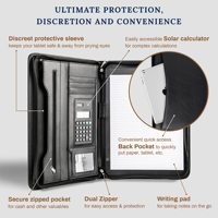 Porte-documents A4 personnalisé en cuir PU, mallette portable, dossier professionnel pour réunion