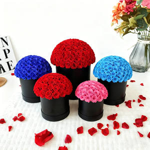 Idée cadeau tendance pour la Saint-Valentin 2026, roses <span class=keywords><strong>éternel</strong></span>les, fleurs préservées, rose immortelle, boîte à dôme - Product Image 1