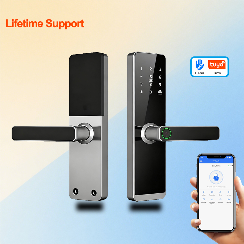 Tttlock приложение Tuya Ble Wifi материал Умный Замок дверная карта ключ для квартиры умный дверной замок хорошего качества для домашнего офиса отеля