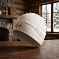 Topi Jaring Bordir Logo Kustom Model Skull Cap, Snapback, Bernapas, Tahan Air, Buatan Tangan