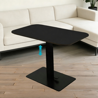 Table basse en acier réglable pneumatique ergonomique moderne, hauteur personnalisable, salon, canapé, côté table à manger, maison, appartement