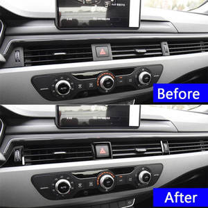 Marco Decorativo de Acero Inoxidable para la Rejilla de Ventilación del Aire Acondicionado Delantero, Accesorios Interiores para el Tablero de Instrumentos de Automóviles Audi A4L 2017-2019 - Product Image 3