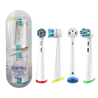 Kepala Sikat Gigi Pengganti Kompatibel dengan Oral B, Kepala Sikat Pengganti untuk Seri IO 2, 3~10, Bahan Food Grade untuk Penggunaan di Rumah