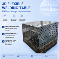 Table de soudage nitrurée usinée avec précision, surface de travail 3D flexible à charge lourde, adaptée au soudage de cadres de machines d'ingénierie
