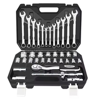 ELEHAND OEM Kit d'outils multifonction pour réparation automobile et domestique, ensemble de clés à douilles et outils à main en boîte